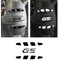 3pz Adesivi RIFRANGENTI Compatibili con Motorrad R 1200 1250 GS Adventure PARAFANGO POSTERIORE (nero)