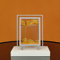 Bewegliches Sandkunstbild, dynamisches Sandbild, goldene Desktop-Sandkunst für Heimdekoration und Büro, groß, 22,9 x 17,8 cm