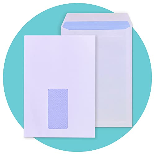 Triplast 500 x C5 Window Self Seal Security Envelopes (Size: 229x164mm) | Address Window, Self Sealing & Printer Safe Mailing Paper Envelopes | Ideal for Everyday Home, Office & Commercial Use