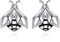 Biene Ohrringe 925 Sterling Silber Glück Niedlich Tier Ohrstecker Schmuck Geschenke für Damen Mama Mutter Mädchen (Origami-Biene)
