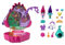 Polly Pocket und DreamWorks Trolls Schatulle Spielset mit Poppy- und Branch-Puppen und 13 Zubehörteilen, Sammelspielzeug mit funktionierenden Elementen