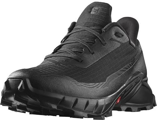 Salomon Alphacross 5 Gore-Tex Women's Trail Running Shoes, Powerful Grip, Waterproof and Long Lasting Comfort, Black, 4
