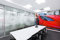 Vlies Fototapete LEUCHTEND ROTES AUTO 375 x 250 cm (inkl. Kleister) - Vlies Tapete, Wandtapete, Wandbilder - Tapete für Wohnzimmer Schlafzimmer, Büro, Küche - Montagefertig