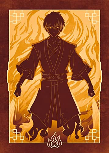 Displate - Metallposter - Magnet-Montage - Avatar: The Last Airbender - Elements - Prince Zuko Fire Nation - Größe L - 67,5x48cm Matt