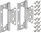 Stahlia Scharniere klappbar Türscharniere 100mm (1 Paar) Türscharnier Edelstahl schmale Montagefläche Türband Scharniere Gartentor Federscharnier Beschläge Klappscharnier