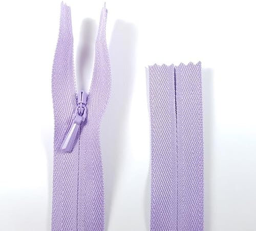 16 / 42cm Concealed Zips Invisible Fastenings Zippers Coil Zipper Dressmaking Skirts Fashion (Lilac)