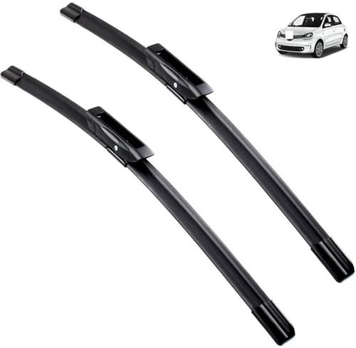 Frontwischerblätter, kompatibel mit Renault Twingo 3 III 2014–2022, Windschutzscheibe, Windschutzscheibe, Fenster, Autozubehör, 2016, 2015, 2017, 2018, 2019 (Color : Front, Size : LHD)