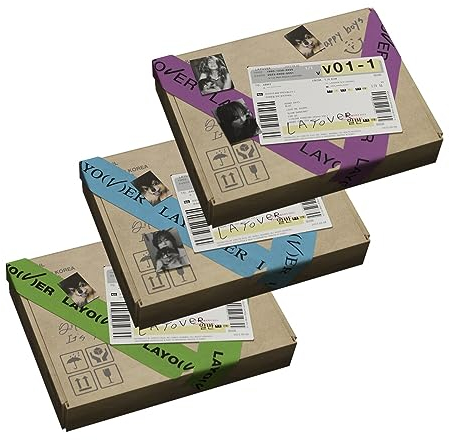 [WEVERSE SHOP POB] V BTS - Layover Album+Pre-Order Benefit (3 ver. SET : 3 Transparent Card Holders + 1 Photocard + 1 Holographic Photo Frame)