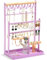 ProCase Schmuckständer Schmuckhalter für Ohrring Ohrstecker Ketten Schmuck Organizer Jewelry Ständer mit 15 Haken, 40 Löcher Ohrringhalter Schmuckaufbewahrung für Halsketten Armbänder Ringe -Violett