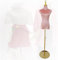 Schneiderpuppen Schaufensterpuppen-Torso, Schaufensterpuppenständer, Schneiderpuppe Verstellbar,Halbkörper-Schaufensterpuppen-Torso Für Die Präsentation Von Hochzeitskleidern-Pink