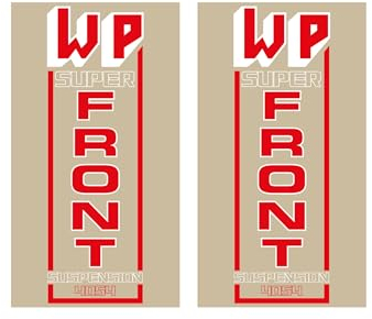 WP White Power Retro Vintage Gabel Aufkleber Set transparent
