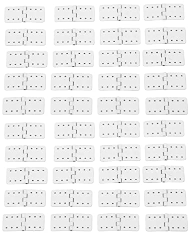 40PCS RC Aircraft Hinges, RC Pinned Hinges Remote Control Airplane Plastic Hinge, Model Aircraft Wing Parts RC Airplane Plane Model Aircraft Parts for RC Airplane Plane Parts Model Replacement(Large)