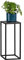 bremermann Taburete para flores, Expositores, aprox. 26 x 26 x 60,5 cm (ancho x profundidad x alto), mesa auxiliar, soporte para flores de metal en diseño industrial, columna de flores, color negro