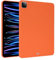 Compatible avec iPad Pro 11 M4 (2024, 5e génération), fine et légère, coque de protection en silicone souple en caoutchouc TPU résistant aux chocs pour tablette Pad Pro 11 2024 (orange)