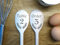 Cafe & Restaurant Table Order Number, Engraved on a Wooden Spoon (30cm). Personalise with Both the Table Number and Name of Business