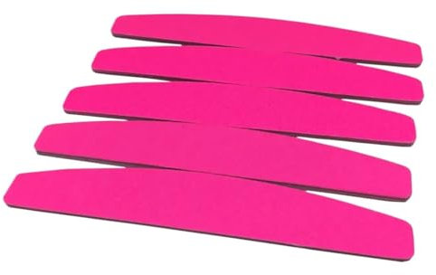AQXYQAZZ 10 pezzi/lotto lime for unghie rosa nail art levigatura buffer blocco carta vetrata 200/240 lime for unghie lucidatura curva manicure set strumenti