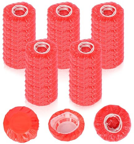 FUIPVGI 50 Pcs Smoke Detector Cover, Smoke Alarm Dust Cover, Fire Alarm Dust Covers, Fire Alarm Cap, Smoke Detector Dust Cover, Reusable Dust Covers for Commercial Building Or Home Use (Red)