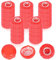 FUIPVGI 50 Pcs Smoke Detector Cover, Smoke Alarm Dust Cover, Fire Alarm Dust Covers, Fire Alarm Cap, Smoke Detector Dust Cover, Reusable Dust Covers for Commercial Building Or Home Use (Red)