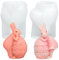 2 Pièces Moule en Silicone Lapin Pâques, Moule à Bougie Lapin 3D, Moules de Moulage pour Bougies de Lapin de Pâques, Moule de Bougie de Silicone pour Bougies en Plâtre en Résine époxy