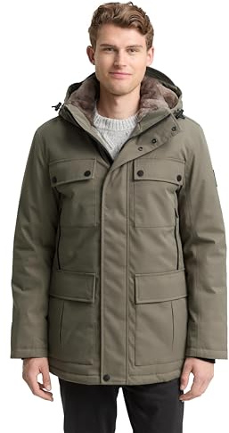TOM TAILOR Herren 1046981 Übergangsjacke mit aufgesetzten Taschen
