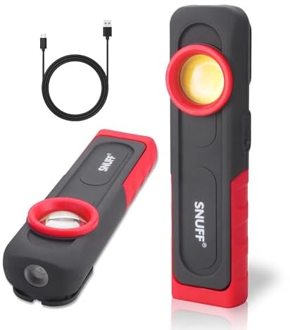 600LM Detailing Light Rechargeable, CRI 95+ Paint Correction Inspection Light with Magnetic Base & Hook, 2700/4500/6500K, Handheld LED Swirl Finder Light for Auto Detailing & Color Matching (1 Pack)