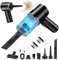 Handheld Car Vacuum Cleaner Car Vacuum Cordless Handheld Cleaner Vacuum & Blower& Pump 4 in 1Portable Powerful Dust Buster for Car, Home Cleaning Black