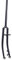 Forcella Mtb Forcella rigida for bici da strada in acciaio 700C 1 pollice 25,4 mm Freno a V a disco senza filettatura Forcelle for bicicletta da strada cromate classiche Forcella Della Bicicletta