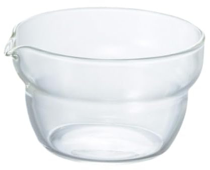 MagiDeal Borosilicate Glass Tea Bowl with Spout, Traditional Glass Matcha Bowl, 100ml