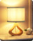 EDISHINE Nachttischlampe Holz, Tischleuchte mit Leinen-Lampenschirm und Holzsockel in Flaschenform, E27 Fassung mit 2700K LED-Birne, 34 cm, Moderne Tischlampe für Wohnzimmer und TV-Schrank, Grün