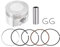 Dyocoag Piston Ring Kit Kit Aloy Metal 110 125 ATV Dirt Pit Bike Go Kart Plata
