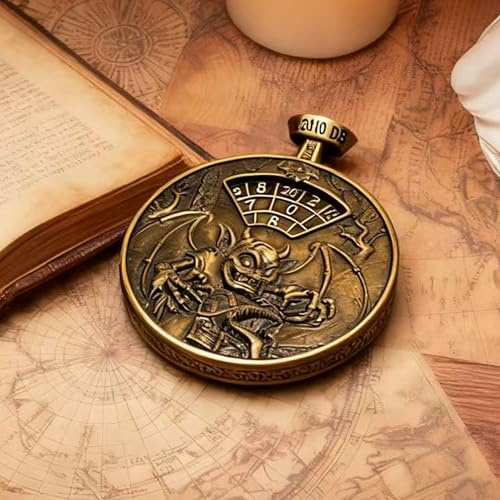 TOYVERSE Würfel aus Legierung, 3-in-1 Zeiger-Knopf-Roulette, geeignet für D&D, DND, RPG, MTG, Dungeons und Drachen, Brettspiele und Rollenspiele, ab 15 Jahren