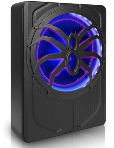 VINGVO Subwoofer Auto, 25,4 cm 800W Subwoofer Actif Pour Voiture, 2,6 Ohm Ultra Plat Sous-Siège Subwoofer Voiture Actif Avec Contrôleur Amplificateur Haut-Parleur Basse Véhicule Camion SUV
