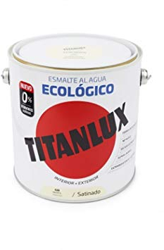 Titanlux Esmalte Al Agua Titanlux Ecológico Satinado 2, 5 L, 528 Marfil
