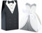 G2PLUS100 Stück Hochzeit Süßigkeiten Schachtel Hochzeit Candy Boxen, Bräutigam & Bräute Schachtel Süßigkeiten Bonbons Hochzeitskasten für Hochzeitsanlässe