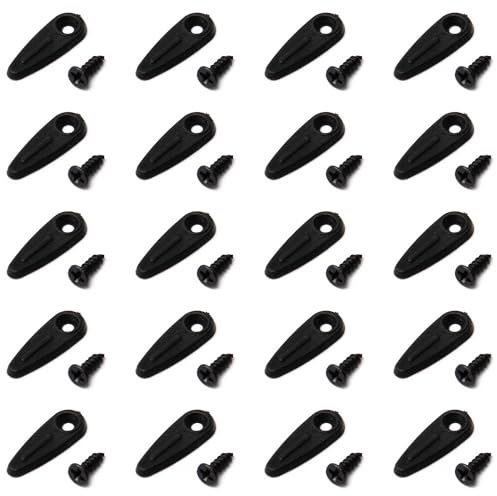 MroMax Kunststoff-Bilderrahmen zum Drehen von Bildern, 20 Stück, Schwarz, MRO191028H-0426, schwarz, 20pcs