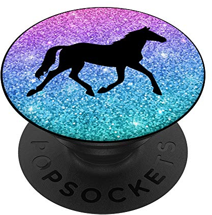 Pferd Geschenk für Mädchen Jugendliche und Frauen PopSockets PopGrip: Ausziehbarer Sockel und Griff für Handys/Tablets mit Tauschbarem Top