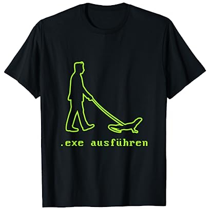 Lustige Admin Geschenke Sys Admin Programmierer Informatiker EXE Ausführen T-Shirt