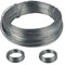 Set de 6 Rollos de Alambre para jardín, Inoxidable, Acero galvanizado, Fino, Manualidades, 50 m, 1 mm, Plateado