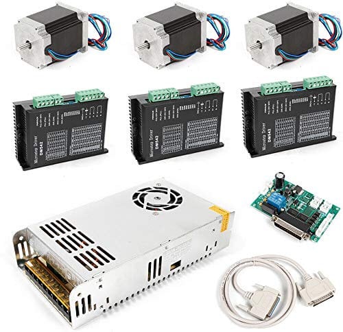 Router 3 Axis Nema 23 stepper Motor 270oz-in Driver DM542A 4.2A Steuerung Power kit