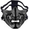 AOUTACC Demi-Masque de Protection pour Airsoft, Monstre Kabuki, samouraï, Hannya Oni pour Bal masqué, fête, Halloween, Jeux de Guerre CS (Sangle réglable, Noir)