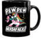 MoonWorks® Kaffee-Tasse Pew Pew Madafakas böses Einhorn Regenbogen Unicorn schwarz Keramik-Tasse