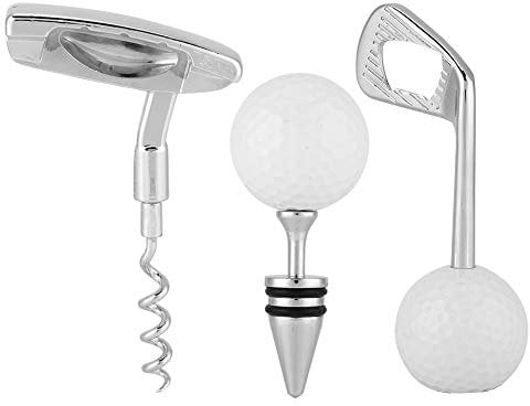 Ball Wine Stopper, Novelty Bottle Opener Set, Shaped Corkscrew Beer Bottle Opener Kitchen Gadgets Champagne Stoppers for Club Bar Wedding Celebration Golfer Enthusiast Gift
