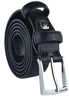 Sergio Tacchini Herrengürtel außen PU-Leder innen, nickelfreie Schnalle (Schwarz (697) 3 cm, 125 (tg 54-56))