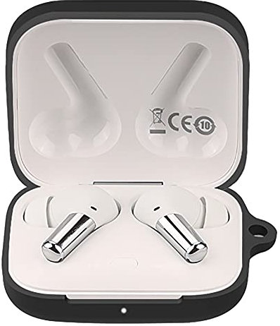 GIOPUEY Cilicone Case for OnePlus Buds Pro, Ultra-thin soft Cover, Slim-Fit,Anti-Fall,Not Easy to Dirty, OnePlus Buds Pro Case, OnePlus Buds Pro Cover - Black0