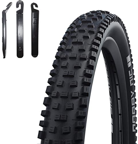 1 x Faltreifen Schwalbe Nobby NIC ADDIX Performance Fahrradmantel 70-584 (27,5 x 2,80) inkl. maxxi4you Reifenheber