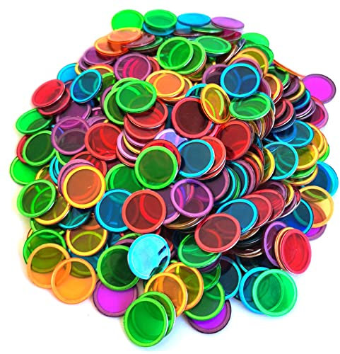 SEETOOOGAMES 300 fichas magnéticas de bingo únicamente, mezcladas