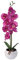 Murago - Künstliche Orchidee im Keramik Topf ca.39cm - Kunstblumen Kunstpflanzen Orchideen Innendekoration Muttertag Lila