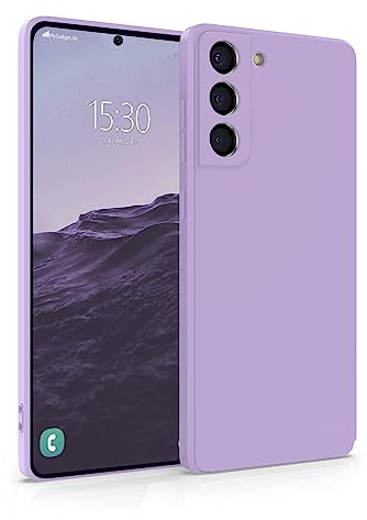 MyGadget Cover per Samsung Galaxy S22 - Custodia Protettiva in Silicone Morbido – Case TPU Flessibile - Ultra Protezione Antiurto & Antiscivolo Violetta