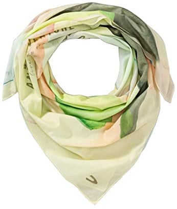 camel active Damen Tuch mit handgemalten Aquarell Design Beige, womenswear-OS