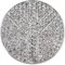 styleBREAKER Damen Runde Magnet Schmuck Brosche mit Peace Symbol und Strass für Schals, Tücher, Ponchos 05050110, Farbe:Silber